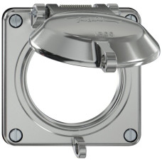 Oberteil ELEMENT SNAPFIX mit Klappdeckel abschliessbar Ø60mm aluminium