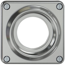 Oberteil ELEMENT SNAPFIX ohne Klappdeckel für SCHUKO-Steckdose Aluminium