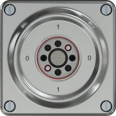 Schlüsselschalter ELEMENT SNAPFIX 1-polig 16A 400V 0-1-0-1 Aluminium