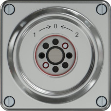 Schwenktaster ELEMENT SNAPFIX 1P 2S 16A 400V 1<-0->2 87x87x62mm aluminium