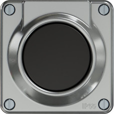 Sonnerie-Drucktaster ELEMENT SNAPFIX 87x87x26mm Aluminium