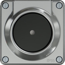 Sonnerie-Drucktaster ELEMENT SNAPFIX mit Beleuchtung 87x87x26mm aluminium