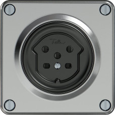 Steckdose ELEMENT SNAPFIX 1xTyp 15 10A 440V IP20 aluminium