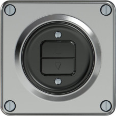 Storentaster ELEMENT 1P 2 Tasten aluminium