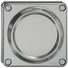 UP-Blindabdeckung ELEMENT SNAPFIX 87x87x13mm alu