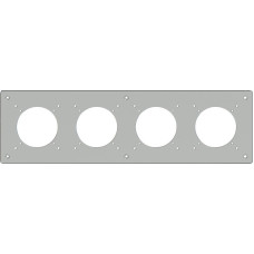 UP-Kopfzeile ELEMENT 1x4 425x125mm Aluminium