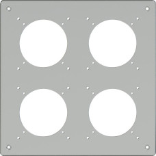 UP-Kopfzeile ELEMENT 2x2 225x225mm Aluminium