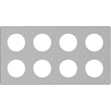 UP-Kopfzeile ELEMENT 2x4 425x225mm Aluminium