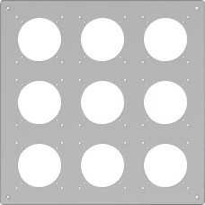 UP-Kopfzeile ELEMENT 3x3 325x325mm Aluminium