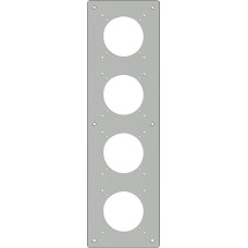 UP-Kopfzeile ELEMENT 4x1 125x425mm Aluminium