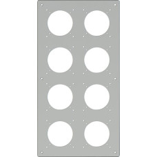 UP-Kopfzeile ELEMENT 4x2 225x425mm Aluminium