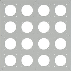 UP-Kopfzeile ELEMENT 4x4 425x425mm Aluminium