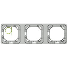 UP-Kopfzeile ELEMENT SNAPFIX 1x3 287x87mm aluminium