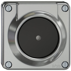 UP-Sonnerie-Drucktaster ELEMENT SNAPFIX mit Beleuchtung 87x87x19mm Aluminium