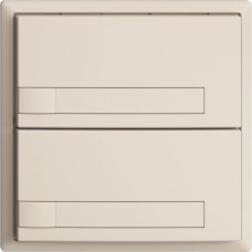 UP-Universaltaster 2x1T EDIZIOdue crema mit Papier ohne LED