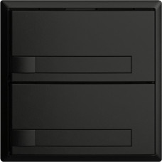 UP-Universaltaster 2x1T EDIZIOdue schwarz mit Papier ohne LED