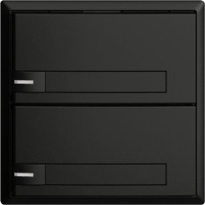 UP-Universaltaster 2x1T EDIZIOdue schwarz mit Papiereinlage + LED