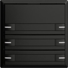 UP-Universaltaster 6x1T EDIZIOdue schwarz mit Papiereinlage + LED
