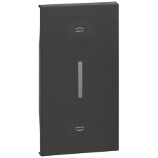 Abdeckung Living Now 2 Module für Rolladenschalter schwarz