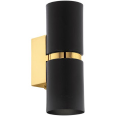 LED-Wandleuchte Passa 2x240lm GU10 gold/schwarz