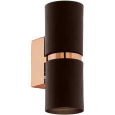 LED-Wandleuchte Passa 2x240lm GU10 kupfer/schwarz