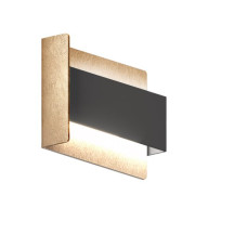 LED Wandleuchte TeamItalia TAO up+down L 25cm schwarz / gold
