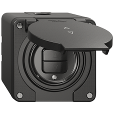 NAP-Storentaster Feller NEVO 1-Kanal 87x87 mm schwarz