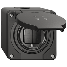 NAP-Storenschalter Feller NEVO 2-Kanal 87x87 mm schwarz