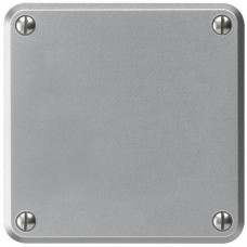 Nass-Blindabdeckung alu Einsatz Hager robusto 86x86mm