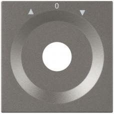 Frontplatte,Auf-0-Ab(Symbole) Mosaic,45x45mm magnesium