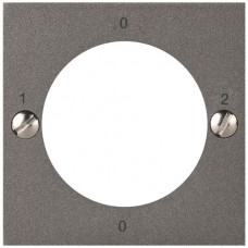 Frontplatte ATO für Schlüsselschalter 0-1-0-2 magnesium