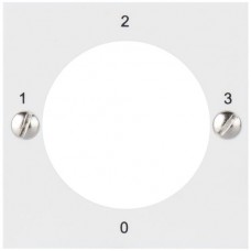 Frontplatte ATO für Schlüsselschalter 0-1-2-3 weiss