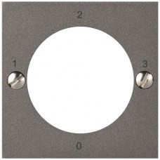 Frontplatte ATO für Schlüsselschalter 0-1-2-3 magnesium