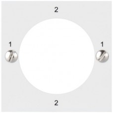 Frontplatte ATO für Schlüsselschalter 1-2-1-2 weiss