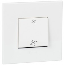 UP-Wippschalter 3/1L 10A weiss Arteor Symbol Ventilation 92x92mm