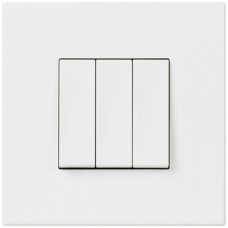 UP-Wippschalter,Arteor,3+3+0/1 dreifach,10A,weiss,92x92mm