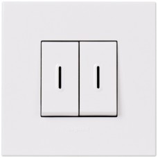 UP-Leucht-Wippschalter 3+3/1L weiss Arteor 10A 2xLS 2 Linsen ohne LED