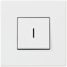 UP-Leucht-Wipptaster A-R/1L weiss Arteor 6A Linse ohne LED