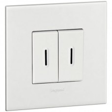 UP-Wipptaster ATO 6A 250V weiss Gr.I 2×AR