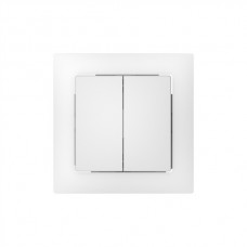 Druckschalter 1/3+3/1L weiss Einsatz ABB Sidus 10A 60x60mm