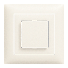 UP-Frontset Druckschalter/Taster EDIZIOdue colore 88x88mm mit Seitenlinse