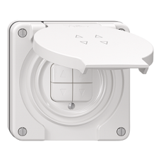 NUP-Storentaster Feller NEVO 2-Kanal 87x87 mm weiss