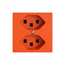 Steckdose EDIZIO.liv SNAPFIX 2xT23 orange G A
