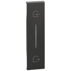 Abdeckung Living Now with Netatmo 1 Modul für Master-Switch Kommen/Gehen schwarz