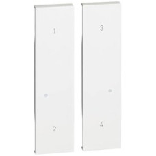 Abdeckung Living Now with Netatmo 2 Module für Funk-Szenentaster weiss