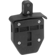 Anschlussdose Woertz 10A 250V für Illuminationsfassung Zugentlastungsbride schwarz