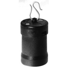 Illuminationsfassung Woertz E27 Isolierstoff mit Haken schwarz