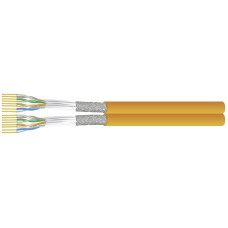 Datenkabel CU 7150 Multimedia 2x4P S/FTP Kat.7 LS0H 500m orange Dca s2 d1 a1 - Länge 1m