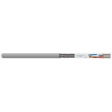 Datenkabel CU 7702 2P flex 2x2x0.132 S/FTP Kat.7 LS0H grau Eca - Preis pro Meter