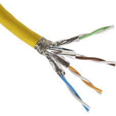 Kabel Excel Kat. 7A S/FTP LS0H 1000m Spule gelb Dca s2 d2 a1 Kabel Excel Kat. 7A S/FTP LS0H 1000m Spule gelb Dca s2 d2 a1